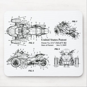 Can Am Spyder, US Patent Application Mousepad Muismat