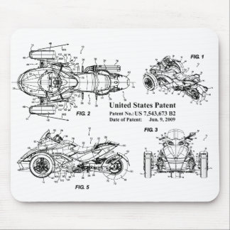 Can Am Spyder, US Patent Application Mousepad Muismat