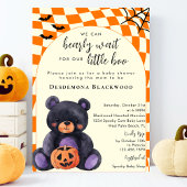 Can Bearly Wait Little Boo Halloween Baby Shower Kaart