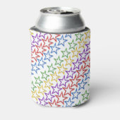 Can/Bottle Cooler - Rijen van kleine gekleurde ste (Blikje Achterkant)