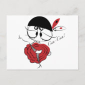 Can-Can dansermeisje Briefkaart (Voorkant)