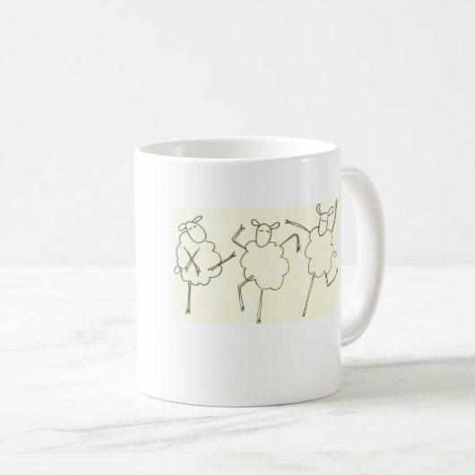 Can-Can Sheep Coffee Mok (Voorkant rechts)