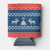 Can Cooler small Ugly Sweater with Reindeer Knit (Voorkant)