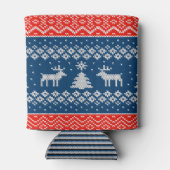 Can Cooler small Ugly Sweater with Reindeer Knit (Achterkant)