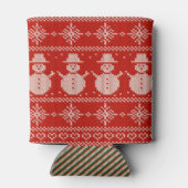 Can Cooler small Ugly Sweater with Snowmen Knit (Achterkant)