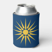 Can Cooler with flag of Macedonia, Greece (Blikje Voorkant)