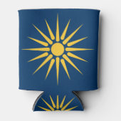 Can Cooler with flag of Macedonia, Greece (Voorkant)