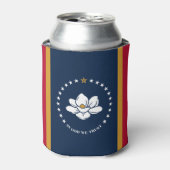 Can Cooler with flag of MIssissippi, USA (Blikje Voorkant)