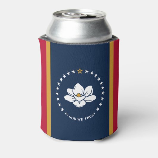 Can Cooler with flag of MIssissippi, USA (Blikje Achterkant)