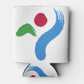 Can Cooler with flag of Seoul, South Korea (Voorkant)