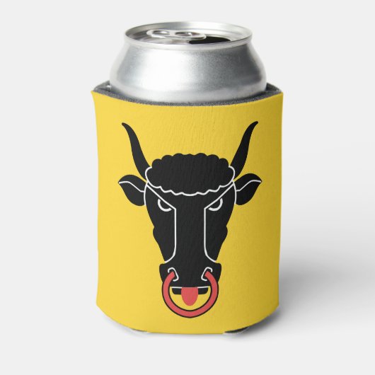 Can Cooler with flag of Uri, Switzerland (Blikje Achterkant)