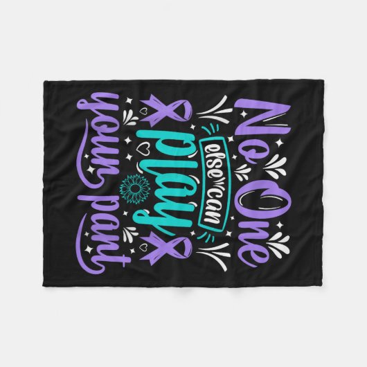 Can Ever Play Your Part Suicide Prevention Awarene Fleece Deken (Voorkant (Horizontaal))