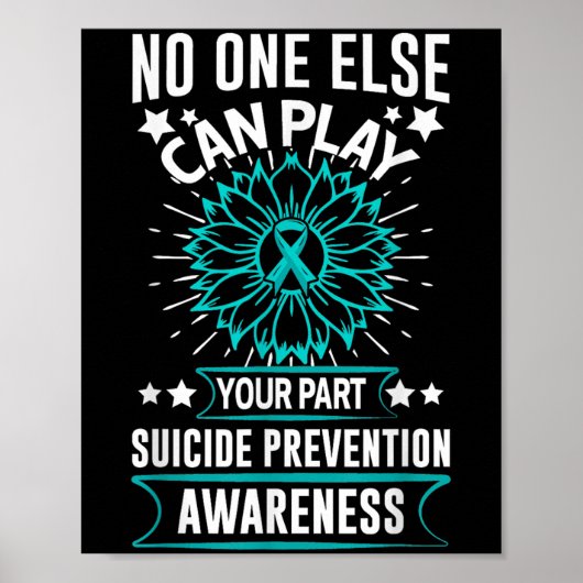 Can Ever Play Your Part Suicide Prevention Awarene Poster (Voorkant)
