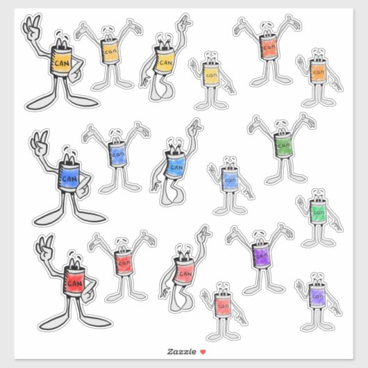 Can Familie Sticker Vel (Vel)