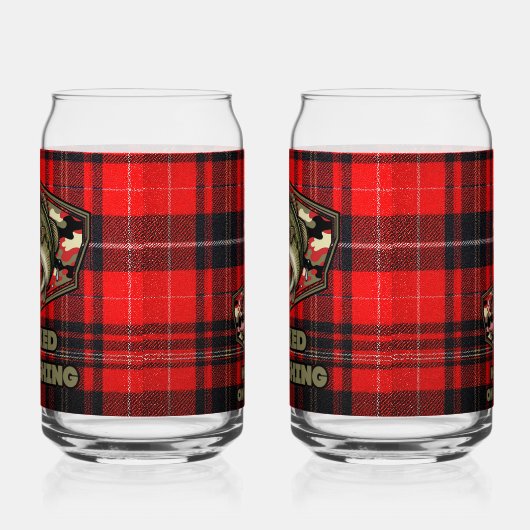 Can glas with a fun fish (Links)