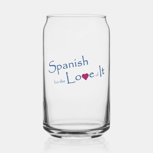 Can glass blikvorm glas (Voorkant)