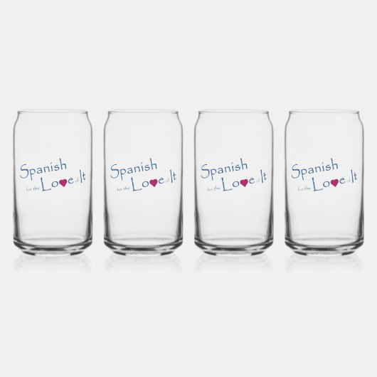 Can glass blikvorm glas (Voorkant)