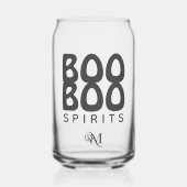 Can Glass : HALLOWEEN Boo Boo Spirits Blikvorm Glas (Voorkant)