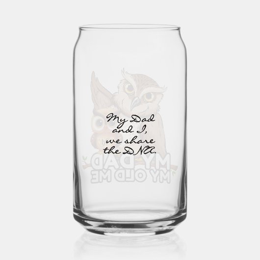 Can Glass: Mijn vader mijn oude ik Blikvorm Glas (Achterkant)