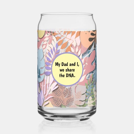 Can Glass: My Dad My Old Me (Verlaat) Blikvorm Glas (Achterkant)