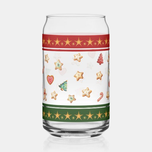 Can Glass with Christmas Cookies Blikvorm Glas (Achterkant)
