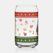 Can Glass with Snowman and Christmas Cookies Blikvorm Glas (Voorkant)