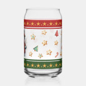 Can Glass with Snowman and Christmas Cookies Blikvorm Glas (Achterkant)