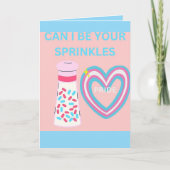 Can i be your sprinkles kaart (Voorkant)