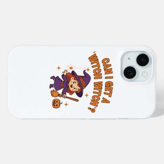 Can I Get a ‘Witch Witch’? Halloween Phone Case (Achterkant (horizontaal))
