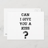 Can I Give You A Kiss? Briefkaart (Voorkant / Achterkant)