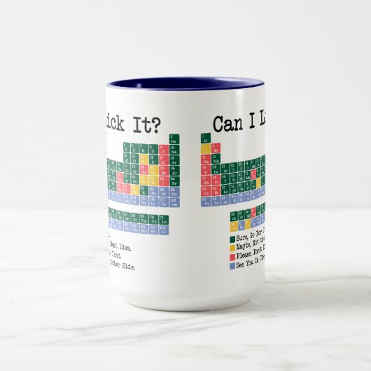 Can I Lick It Chemistry Periodic Table–Fun Science Mok (Midden)