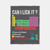 Can I Lick It Periodic Table Chart Science Teacher Fleece Deken (Voorkant)