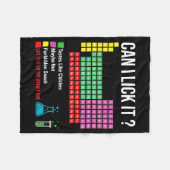 Can I Lick It Periodic Table Chart Science Teacher Fleece Deken (Voorkant (Horizontaal))