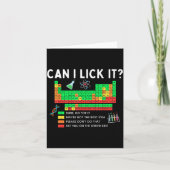 Can I Lick It Periodic Table Chart Science Teacher Kaart (Voorkant)