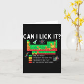 Can I Lick It Periodic Table Chart Science Teacher Kaart (Gele Bloem)