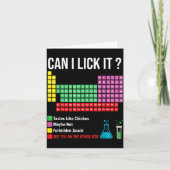 Can I Lick It Periodic Table Chart Science Teacher Kaart (Voorkant)