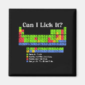 Can I Lick It Periodic Table Chart Science Teacher Magneet (Voorkant)