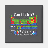 Can I Lick It Periodic Table Chart Science Teacher Magneet (Voorkant)