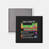 Can I Lick It Periodic Table Chart Science Teacher Magneet (Voorkant / Achterkant)