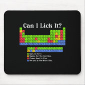 Can I Lick It Periodic Table Chart Science Teacher Muismat (Voorkant)