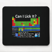 Can I Lick It Periodic Table Chart Science Teacher Muismat (Voorkant)