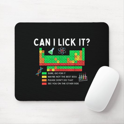 Can I Lick It Periodic Table Chart Science Teacher Muismat (Met muis)
