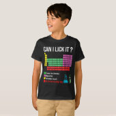 Can I Lick It Periodic Table Chart Science Teacher T-shirt (Voorkant volledig)