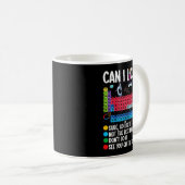 Can I Lick It Periodic Table Funny Science Chemist Koffiemok (Voorkant rechts)