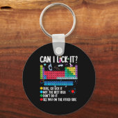 Can I Lick It Periodic Table Funny Science Chemist Sleutelhanger (Voorkant)