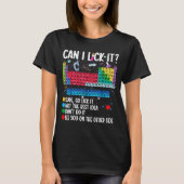 Can I Lick It Periodic Table Funny Science Chemist T-shirt (Voorkant)