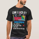 Can I Lick It Periodic Table Funny Science Chemist T-shirt (Voorkant)