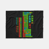 Can I Lick It Periodic Table Funny Science Teacher Fleece Deken (Voorkant (Horizontaal))