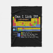 Can I Lick It Periodic Table Funny Science Teacher Fleece Deken (Voorkant)