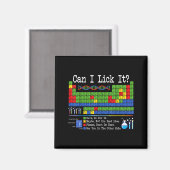 Can I Lick It Periodic Table Funny Science Teacher Magneet (Voorkant / Achterkant)